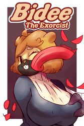  alexander_clambel anthro bidee bidoof big_breasts breast_grab breasts clothed clothing female generation_4_pokemon group hand_on_breast hi_res licking nintendo nun nun_outfit pokemon pokemon_(species) tongue 