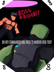  2boys commander_(tds) dialog dialogue english_text law_of_tds raider_boss roblox roblox_game robloxian tagme text tower_defense_simulator 