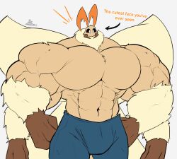  4_arms anthro arthropod big_muscles clothed clothing directional_arrow english_text hi_res huge_muscles hyper hyper_muscles insects lepidopteran male moth multi_arm multi_limb muscular muscular_male simple_background solo text topless unusualboo54 
