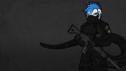  american_flag anthro assault_rifle bodypaint bone bottomwear bulletproof_vest camo camo_bottomwear camo_clothing camo_pants camo_print camo_shirt camo_topwear christa_(rebeldragon101) clothing combat_gear combat_gloves combat_shirt dragon ears_tied_back eotech face_covered face_paint female fx-05_xiuhcoatl gloves gun hair handwear hi_res holographic_sight kerchief laser_pointer long_hair long_tail looking_at_viewer machine_gun magazine_(gun) mask mercenary multicam mythological_creature mythological_scalie mythology pants pattern_bottomwear pattern_clothing pattern_pants pattern_shirt pattern_topwear plate_carrier private_military ranged_weapon rebeldragon101 rifle rifle_sling scalie shirt silencer skull skull_patch solo suppressed_weapon tactical_gear tactical_gloves tactical_load_carring_vest tactical_pants tail tail_sock topwear trigger_discipline united_states_of_america vest weapon 