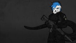  american_flag anthro assault_rifle bodypaint bone bottomwear bulletproof_vest camo camo_bottomwear camo_clothing camo_pants camo_print camo_shirt camo_topwear christa_(rebeldragon101) clothing combat_gear combat_gloves combat_shirt dragon ears_tied_back eotech face_paint female fx-05_xiuhcoatl gloves gun hair handwear hi_res holographic_sight laser_pointer long_hair long_tail looking_at_viewer machine_gun magazine_(gun) mercenary multicam mythological_creature mythological_scalie mythology pants pattern_bottomwear pattern_clothing pattern_pants pattern_shirt pattern_topwear plate_carrier private_military ranged_weapon rebeldragon101 rifle rifle_sling scalie shirt silencer skull skull_patch solo suppressed_weapon tactical_gear tactical_gloves tactical_load_carring_vest tactical_pants tail tail_sock topwear trigger_discipline united_states_of_america vest weapon 