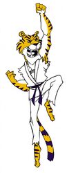  action_pose anthro ayato barefoot black_body black_fur bottomwear clothing feet felid fur hi_res karate_outfit male mammal markings open_mouth orange_body orange_fur pantherine pants pose sash sharp_teeth shirt simple_background striped_markings stripes teeth teeth_showing tiger tongue_showing topwear white_background white_bottomwear white_clothing white_pants white_shirt white_topwear yellow_body yellow_fur 