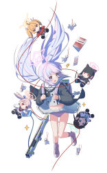  :d absurdres after-school_sweets_club_(blue_archive) ahoge airi_(blue_archive) ass_visible_through_thighs backpack bag black_jacket black_neckerchief blue_archive blue_hair blue_panties blue_socks blush book buttons character_doll chinese_commentary clothes_lift commentary_request crying crying_with_eyes_open doll double-breasted dsfr female floating_clothes floating_hair full_body green_halo grey_serafuku grey_shirt grey_skirt gun hair_ornament halo highres holding_strap jacket kazusa_(blue_archive) knees_together_feet_apart midriff mixed-language_commentary multicolored_hair multicolored_panties multicolored_socks natsu_(blue_archive) navel neckerchief open_bag open_clothes open_jacket open_mouth panties pen pink_bag pink_hair pink_halo pink_panties pink_shoes pink_socks pleated_skirt reisa_(blue_archive) sailor_collar sailor_shirt school_bag school_uniform serafuku shirt shoes shotgun sidelocks simple_background skirt skirt_lift smile sneakers socks sparkle standard_manufacturing_dp-12 star_(symbol) star_hair_ornament star_halo string striped_clothes striped_panties striped_socks tears teruterubouzu turning_head twintails two-tone_hair underwear weapon white_background white_sailor_collar wind wind_lift yellow_halo yoshimi_(blue_archive) 