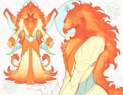  absurd_res avian beak clothing european_mythology feathers female feral greek_mythology hazbin_hotel hellaverse hi_res mythological_avian mythological_bird mythological_creature mythological_firebird mythology orange_body orange_feathers phoenix redesign robe s0kkix simple_background speaker_of_god_(hazbin_hotel) white_background 