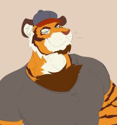  absurd_res anthro felid hi_res humanoid male mammal night_(dream_and_nightmare) pantherine solo tiger unknown_artist 