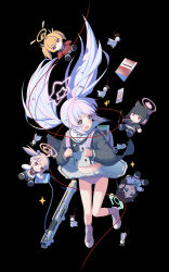  :d absurdres after-school_sweets_club_(blue_archive) ahoge airi_(blue_archive) ass_visible_through_thighs backpack bag black_background black_jacket black_neckerchief blue_archive blue_hair blue_panties blue_socks blush book buttons character_doll chinese_commentary clothes_lift commentary_request crying crying_with_eyes_open doll double-breasted dsfr female floating_clothes floating_hair full_body green_halo grey_serafuku grey_shirt grey_skirt gun hair_ornament halo highres holding_strap jacket kazusa_(blue_archive) knees_together_feet_apart midriff mixed-language_commentary multicolored_hair multicolored_panties multicolored_socks natsu_(blue_archive) navel neckerchief open_bag open_clothes open_jacket open_mouth panties pen pink_bag pink_hair pink_halo pink_panties pink_shoes pink_socks pleated_skirt reisa_(blue_archive) sailor_collar sailor_shirt school_bag school_uniform serafuku shirt shoes shotgun sidelocks simple_background skirt skirt_lift smile sneakers socks sparkle standard_manufacturing_dp-12 star_(symbol) star_hair_ornament star_halo string striped_clothes striped_panties striped_socks tears teruterubouzu turning_head twintails two-tone_hair underwear weapon white_sailor_collar wind wind_lift yellow_halo yoshimi_(blue_archive) 