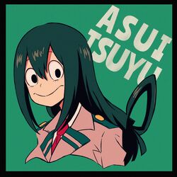  asui_tsuyu boku_no_hero_academia seifuku sheru_maru. tagme 