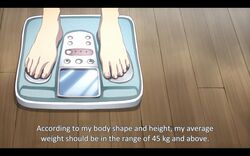  bakemonogatari cap feet scale senjougahara_hitagi toes 