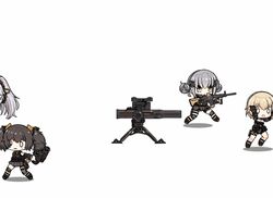  &gt;_&lt; 0_0 4girls animated animated anti-tank_missile arms_up assault_rifle bad_link bgm-71_(girls&#039;_frontline) binoculars blonde_hair chibi double_bun fleeing full_body girls&#039;_frontline gloves grey_hair gun hair_bun headband headphones holding holding_gun holding_weapon m4_carbine multiple_girls official_art open_mouth panicking ponytail rifle short_hair simple_background su_xiao_jei twintails weapon white_background yellow_eyes 