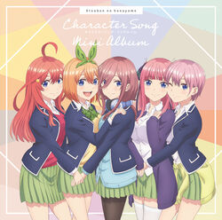  5-toubun_no_hanayome digital_version disc_cover headphones pantyhose seifuku thighhighs 