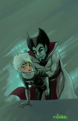  black_hair danny_fenton danny_phantom gay male male_only tagme vlad_masters white_hair yaoi 