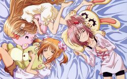  hinamori_amu mashiro_rima pajamas shugo_chara yuiki_yaya 