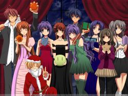  birthday clannad fujibayashi_kyou fujibayashi_ryou furukawa_akio furukawa_nagisa furukawa_sanae ibuki_fuuko ichinose_kotomi okazaki_tomoya sakagami_tomoyo sunohara_youhei 