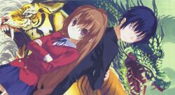  aisaka_taiga dragon scan seifuku takasu_ryuuji tiger toradora! yasu 