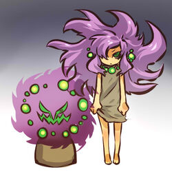 1:1 alternate_species cosplay duo female generation_4_pokemon ghost hair hitec human humanized humanoid long_hair mammal nintendo not_furry odd_keystone pokemon pokemon_(species) pokemon_humanoid pokemorph purple_hair rock spirit spiritomb