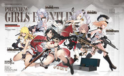  6+girls ? ?? ahoge ankle_boots aqua_eyes arm_between_legs arm_support assault_rifle astg aug_para_(girls&#039;_frontline) aug_para_(serenade_no.10)_(girls&#039;_frontline) bahao_diqiu bassoon battle_rifle between_thighs bipod black_eyes black_footwear black_hair black_legwear blonde_hair blue_eyes blush bolt_action boots bow braid breasts bullpup character_name cheytac_m200 clarinet cleavage closed_mouth copyright_name cross cross-laced_footwear earrings english_commentary english_text feather_hair_ornament feathers floating_hair french_braid g36_(girls&#039;_frontline) g36_(watcher_of_the_light)_(girls&#039;_frontline) gebijiade_89 general_liu_(girls&#039;_frontline) general_liu_(musings_in_the_morn)_(girls&#039;_frontline) general_liu_rifle girls&#039;_frontline gloves grey_background gun h&amp;k_g36 h&amp;k_sl8 hair_ornament hairbow hairclip handle highres holding holding_gun holding_weapon imoko_(imonatsuki) instrument jewelry knee_boots lace-up_boots large_breasts legwear_garter logo long_hair looking_at_viewer looking_away m200_(girls&#039;_frontline) m200_(solemn_march)_(girls&#039;_frontline) magazine_(weapon) marching_band medium_breasts multicolored_hair multiple_girls muntins official_alternate_costume official_art open_mouth optical_sight plus_sign ponytail promotional_art purple_eyes red_bow rifle scar scope shoes sl8_(girls&#039;_frontline) sl8_(improvised_rhapsody)_(girls&#039;_frontline) smile smile_(mm-l) smirk sniper_rifle socks squirrel standing steyr_aug steyr_aug_para submachine_gun tassel thigh_boots thighhighs thighhighs_under_boots torn_clothes twin_braids twintails uniform vhs_(girls&#039;_frontline) vhs_(swan_lake_scherzo)_(girls&#039;_frontline) weapon weapon_case white_background white_footwear white_gloves white_hair white_headwear white_uniform window yellow_eyes 