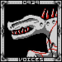  16-bit 1:1 ambiguous_gender back_spikes black_background border digital_media_(artwork) english_text eye_spots eyeless feral fossilbro grey_border grey_text headshot_portrait mammal monster number paws pixel_(artwork) portrait quadruped raised_paw red_spikes red_teeth scp-939 scp_foundation sharp_teeth side_view simple_background solo spikes spikes_(anatomy) spot_color standing teeth text 