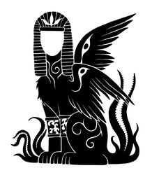  2015 3_mouths 3_toes ambiguous_gender armlet black_and_white chest_tuft cthulhu_mythos deity digital_drawing_(artwork) digital_media_(artwork) eldritch_abomination eldritch_being faceless feathered_wings feathers feet felid feral flame_pattern h.p._lovecraft hi_res leg_markings lovecraftian_(genre) mammal markings monochrome monster multi_mouth mythological_creature mythological_sphinx mythology neck_markings nemes_(clothing) nyarlathotep_(h.p._lovecraft) outer_god_(h.p._lovecraft) paws quadruped restricted_palette silhouette simple_background sitting solo sunnyclockwork tentacle tentacle_mouth toes tuft uraeus white_background wing_eyes wings 