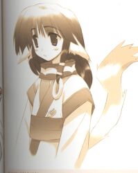  animal_ears dog_ears doggirl eruru eruruu eruruw flat_chest inumimi long_hair pettanko pony_tail ponytail scan utawareru_mono utawarerumono 