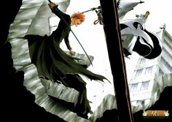  aizen_sousuke bleach ichimaru_gin kaname_tousen kurosaki_ichigo sword 