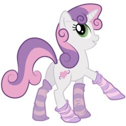 1:1 2012 alpha_channel clothing cutie_mark equid equine female feral footwear friendship_is_magic fur green_eyes hair hasbro horn legwear mammal mlp_g3 multicolored_hair my_little_pony mythological_creature mythological_equine mythology on_model pre-g4 simple_background smile socks solo sweetie_belle_(g3) sweetie_belle_(mlp) transparent_background two_tone_hair unicorn watermark white_body white_fur zeal-hime