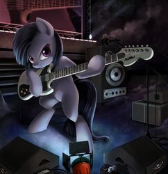 2013 amplifier barefoot black_hair black_tail casual_nudity cloud earth_pony electric_guitar electronics equid equine eyelashes feet female fender_musical_instruments_corporation feral fluffy fluffy_tail friendship_is_magic front_view fur glistening glistening_eyes grey_body grey_fur grey_hair grey_tail guitar hair half-closed_eyes hasbro hi_res holding_musical_instrument holding_object hooves horse light long_hair long_tail looking_aside looking_at_viewer mammal marble_pie_(mlp) microphone multicolored_hair multicolored_tail musical_instrument my_little_pony narrowed_eyes night nude outside playing_guitar playing_music plucked_string_instrument pony ponykillerx prick_ears purple_eyes shadow sky snout solo speaker stage standing star starry_sky straight_hair stratocaster string_instrument tail