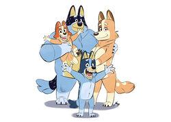  2023 absurd_res anthro arm_around_shoulders australian_cattle_dog bandit_heeler bingo_heeler bluey_(series) bluey_heeler canid canine canis canon_couple cattledog chachodraws2 chilli_heeler claws daughter_(lore) domestic_dog eyebrows family father_(lore) father_and_child_(lore) father_and_daughter_(lore) female fur group herding_dog hi_res holding_character hug husband_and_wife lolicon looking_at_viewer male mammal married_couple mother_(lore) mother_and_child_(lore) mother_and_daughter_(lore) navel nude open_mouth open_smile parent_(lore) parent_and_child_(lore) parent_and_daughter_(lore) pastoral_dog pawpads shadow sibling_(lore) signature simple_background sister_(lore) sisters_(lore) smile standing teeth tongue tuft white_background young 