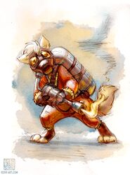 2014 ambiguous_gender anthro canid canine canis domestic_dog fire flamethrower gas_mask keovi mammal mask pyro_(team_fortress_2) ranged_weapon solo team_fortress_2 text url valve weapon