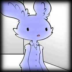 1:1 :o animated clothing female humunanunga lagomorph leporid mammal open_mouth rabbit ruby_(rq) ruby_quest short_playtime solo