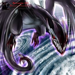 1:1 abstract_background ambiguous_gender avian black_sclera blood blood_from_eye bodily_fluids feathered_wings feathers feral flying generation_3_pokemon legendary_pokemon looking_at_viewer nintendo open_mouth pokemon pokemon_(species) pokemonfromhell red_eyes shadow_lugia shadow_pokemon sharp_teeth solo teeth wings