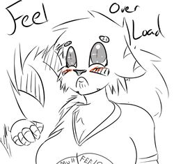 animatronic anthro big_breasts blush breasts cleavage clothed clothing fan_character felid female five_nights_at_freddy&#039;s machine mammal pantherine robot sad scottgames shirt tammy_(fnaf_oc) thatgrouchybadger tiger topwear