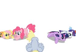 animated applejack_(mlp) asdfmovie bent_over blonde_hair blue_body blue_eyes blue_feathers blue_fur blue_hair cutie_mark derpy_hooves earth_pony english_text equid equine feathered_wings feathers female fluttershy_(mlp) friendship_is_magic fur green_eyes grey_body grey_hair group hair hasbro hooves horn horse humor looking_at_viewer low_res lying mammal multicolored_hair my_little_pony mythological_creature mythological_equine mythology on_front open_mouth orange_body parody pegasus pink_body pink_hair pinkie_pie_(mlp) pony purple_body purple_fur purple_hair rainbow_dash_(mlp) rainbow_hair rarity_(mlp) short_playtime simple_background singing smile text twilight_sparkle_(mlp) two_tone_hair unicorn unknown_artist white_background white_body wings yellow_body