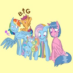 1:1 animated blue_body blue_feathers blue_fur equid equine excited feathered_wings feathers female firefly_(pre-g4) friendship_is_magic fur group hasbro heyitshappydoodles mammal mlp_g1 mlp_g3 my_little_pony my_little_pony_&#039;n_friends my_little_pony_(2003) my_little_pony_(2009) mythological_creature mythological_equine mythology past_meets_present pegasus pre-g4 rainbow_dash_(g3) rainbow_dash_(mlp) scootaloo_(mlp) short_playtime smile square_crossover wings