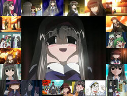  3boys 6+girls anime_screenshot aoba_kozue asagi_michiyo blush buchou chanohata_tamami collage empty_eyes fujii_masahiro kurosaki_asami kurosaki_sayoko mahoraba matsuba_satsuki momono_megumi multiple_boys multiple_girls pantyhose shiratori_ryuushi shirogane_miyabi staring 