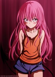  blush female long_hair nana_asta_deviluke pink_eyes pink_hair ric9duran to to_love-ru to_love-ru_darkness 