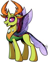  absurd_res alpha_channel arthropod changeling feral friendship_is_magic gray-day hasbro hi_res insect_wings male my_little_pony open_mouth purple_eyes simple_background solo thorax_(mlp) wings 