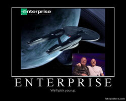  5:4 aircraft enterprise human mammal motivational_poster patrick_stewart spacecraft star_trek star_trek_generations vehicle william_shatner 