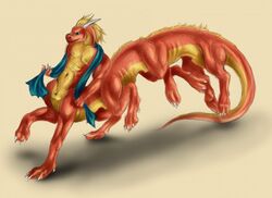  asian_mythology bobby123 dragon dragon_taur dragonlovers east_asian_mythology eastern_dragon exercise multi_limb mythological_creature mythological_scalie mythology running scalie solo taur towel 