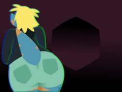  2016 2d_animation 4:3 adobe_animate_(artwork) animated anthro ass big_butt blonde_hair bottomwear bree_(junk_planet) butt_focus clothed clothing dancing digital_media_(artwork) female frame_by_frame gradient_background hair junk_planet lizard loop low_res motion_tweening potoobrigham rear_view reptile scalie shaking_butt short_playtime shorts signature simple_background solo sweater topwear wide_hips 