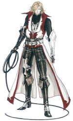  blonde_hair castlevania leon_belmont male whip 