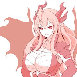  armor armored_dress breasts dragon dragon_girl fangs female genderswap_(mtf) horns large_breasts monster_girl odahving okamura_(okamura086) personification red_hair rule_63 solo spikes the_elder_scrolls the_elder_scrolls_v:_skyrim wings 