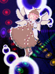  bad_id bad_pixiv_id closed_eyes danmaku female highres hozumiare music mystia_lorelei singing solo touhou 