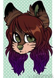  ally_(5uicideleopard) anthro domestic_cat facial_piercing felid feline felis female hair honesty_(artist) mammal nose_piercing nose_ring piercing ring_piercing solo 