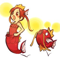  :o hitec magikarp moemon nintendo personification pokemon red_hair 