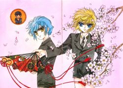  clamp clamp_school_detectives gap ijuuin_akira imonoyama_nokoru male takamura_suou 