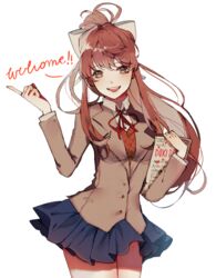  chippou doki_doki_literature_club! monika_(doki_doki_literature_club!) seifuku tagme 