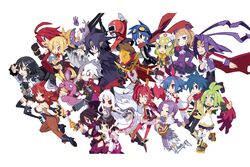  6+boys 6+girls adell_(disgaea) asagiri_asagi ash_(phantom_brave) asuka_cranekick choujigen_game_neptune company_connection demon_boy demon_girl disgaea everyone female_angel_(disgaea) gig_(soul_cradle) harada_takehito ichimonji_pirohiko krichevskoy_(disgaea) kunoichi_(disgaea) kyoko_needleworker la_pucelle makai_senki_disgaea makai_senki_disgaea_2 makai_senki_disgaea_3 makai_senki_disgaea_4 mao_(disgaea) maou_prier marona_(phantom_brave) medic_(disgaea) multiple_boys multiple_girls necromancer_(disgaea) neptune_(series) nippon_ichi nippon_ichi_(neptunia) official_art petta_(phantom_kingdom) phantom_brave phantom_kingdom pleinair pram_(phantom_kingdom) prier prism_red ronin_(disgaea) rozalin saber_kitty_(disgaea) short_hair soul_cradle usagi-san valvatorez_(disgaea) vampire very_short_hair white_background zettai_hero_project 