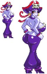  1girls ass bimbo boots breasts casetermk high_heel_boots high_heels hoop_earrings pirate pirate_girl pixel_art risky_boots shantae smooth_skin 