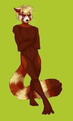  2011 ailurid anthro hi_res male mammal nude red_panda solo uni 