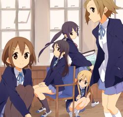  5girls akiyama_mio bad_id bad_pixiv_id black_eyes black_hair blonde_hair blue_eyes brown_eyes brown_hair fish_tank hirasawa_yui izumi_(ko8) k-on! kotobuki_tsumugi long_hair multiple_girls nakano_azusa photoshop_(medium) sakuragaoka_high_school_uniform school_uniform short_hair tainaka_ritsu twintails 